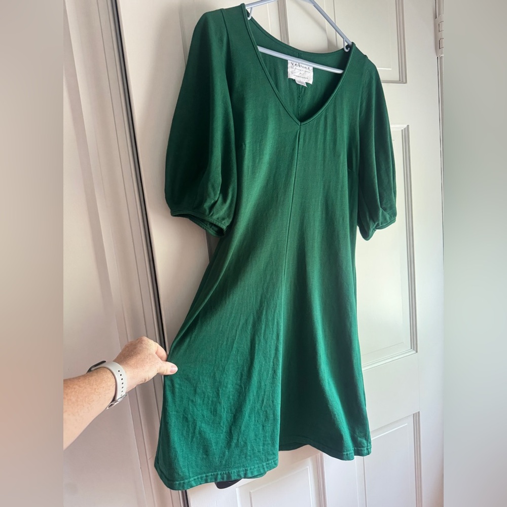 Velvet by Graham & Spencer for Anthropologie Emerald Mini Dress - Picture 6 of 9